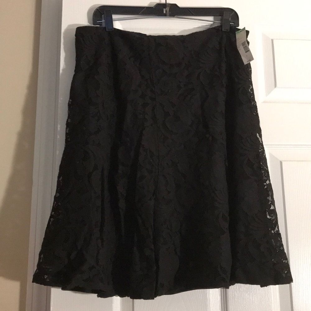 Black lace skirt